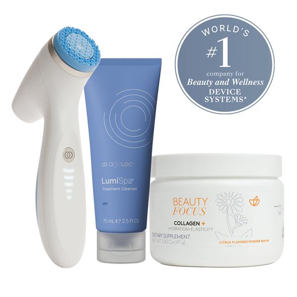 LumiSpa iO and Collagen Bundle (Blue)
